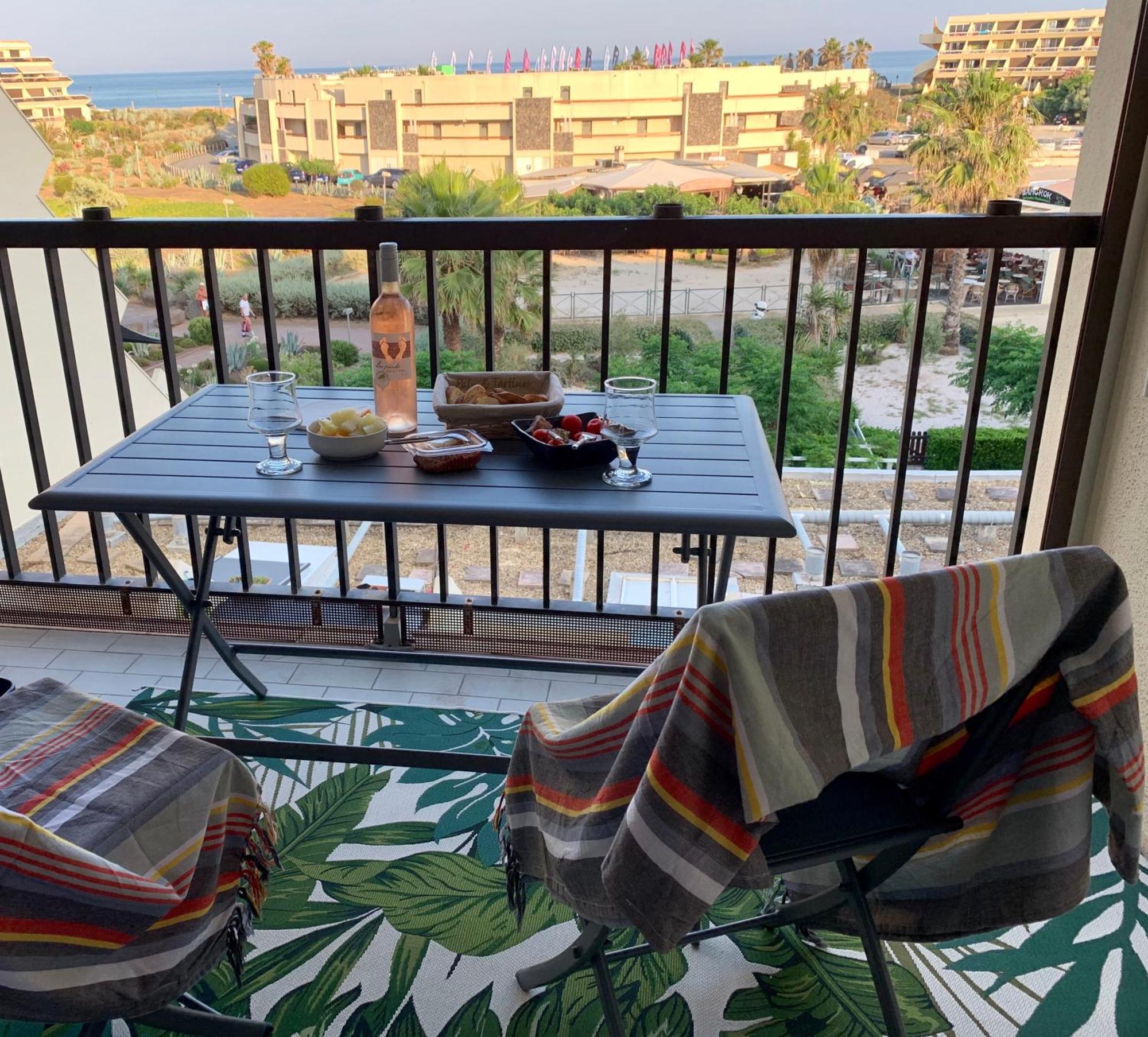BAGATELLE NATURISTE HELIOPOLIS clim ascenseur vue mer parking privé Agde Extérieur photo